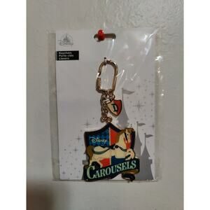 Disney Carousel Horse King Arthur's Carousels Keychain Purse Charm